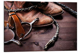 Magnettafel Cowboy Sachen