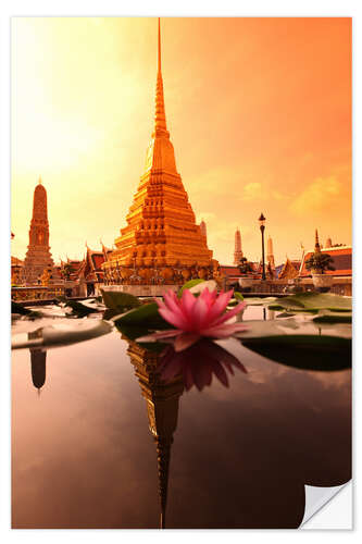 Sisustustarra Wat Phra Kaew temple, Thailand