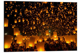 Magnettafel Himmelslaternen auf Yeepeng Festival