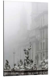 Magnettafel Fontana del Nettuno (Neptunbrunnen) in Rom, Italien