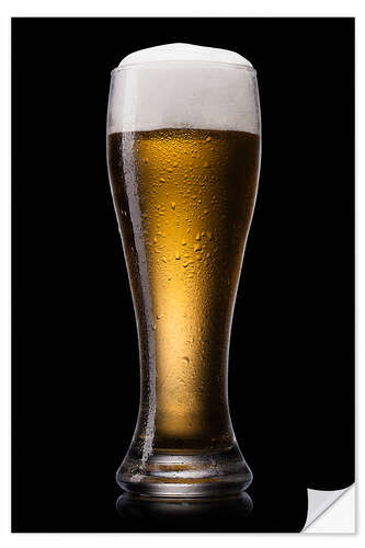 Sisustustarra Beer into glass