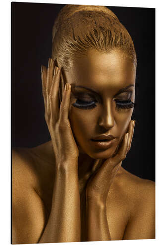 Alubild Fantastisches Gold-Make-Up