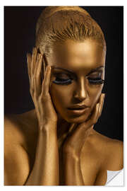 Selvklebende plakat Fantastic Gold Make Up