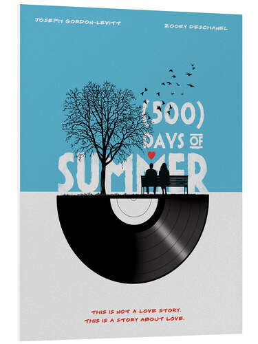 Hartschaumbild 500 days of summer (Englisch)