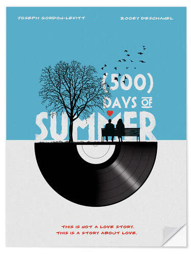 Selvklebende plakat 500 days of summer