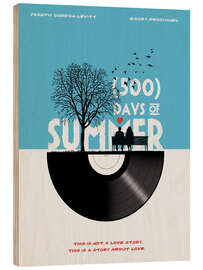 Wood print 500 days of summer