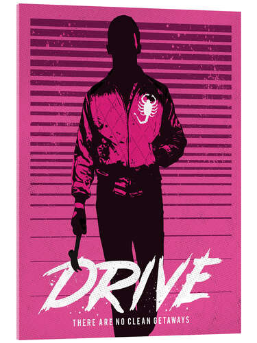 Acrylic print Drive Ryan Gosling movie inspired art print