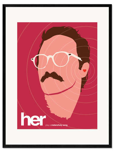 Framed art print Her