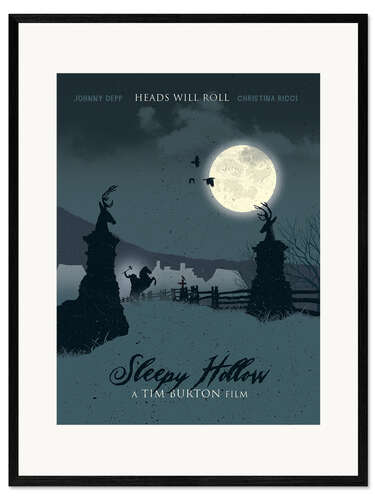 Ingelijste kunstdruk Sleepy Hollow
