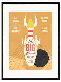 Gerahmter Kunstdruck The Big Lebowski (Englisch)