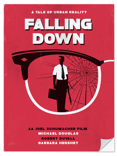 Naklejka na ścianę Falling down