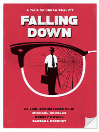 Naklejka na ścianę Falling down