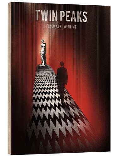 Stampa su legno Twin peaks