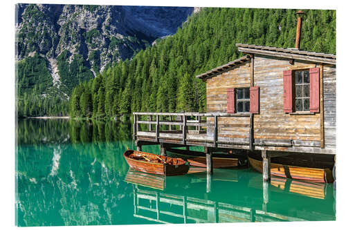 Acrylglasbild Pragser Wildsee - Südtirol, Italien