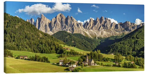 Obraz na płótnie Funes Valley, Dolomites, South Tyrol