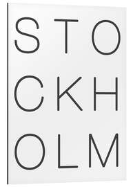 Magnettafel Stockholm minimalistisch