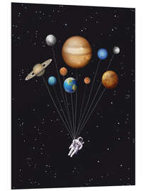 Foam board print Space traveler