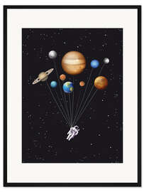 Gerahmter Kunstdruck Weltraumreisender