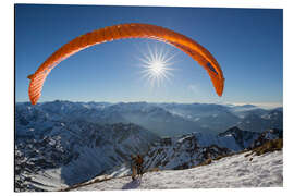 Aluminiumsbilde paragliding start