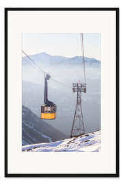 Gerahmter Kunstdruck Nebelhornbahn