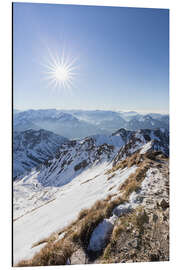 Aluminium print View from Nebelhorn