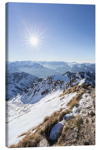 Obraz na płótnie View from Nebelhorn