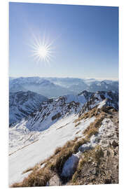 Foam board print View from Nebelhorn