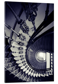Akrylbillede Beautiful ornamented spiral staircase - Jaroslaw Blaminsky