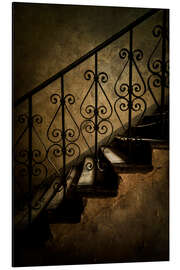 Magnettafel Alte Treppe mit verzierten Geländer