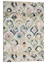 Galleritryck Art Deco Marble Tiles in Soft Pastels