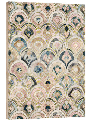 Puutaulu Art Deco Marble Tiles in Soft Pastels