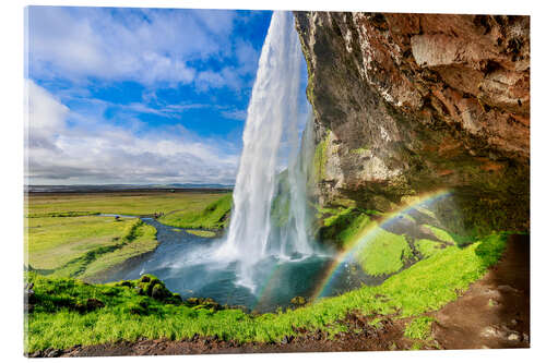 Acrylic print Iceland - Seljalandsfoss waterfall