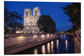 Alumiinitaulu Notre Dame at night, Paris