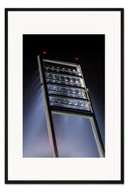 Gerahmter Kunstdruck Stadion Flutlicht