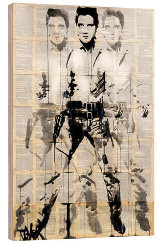 Holzbild Elvis