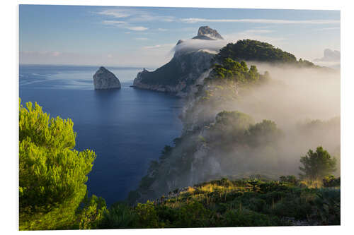 Print på skumplade Mist over Mallorca