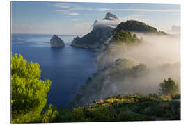 Tableau en plexi-alu Brume sur l&#039;île de Majorque