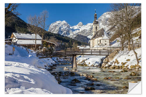 Wandsticker Malerwinkel in Ramsau (Oberbayern)