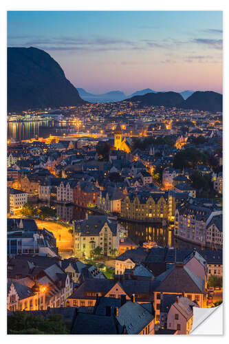 Selvklæbende plakat ÅLESUND 02