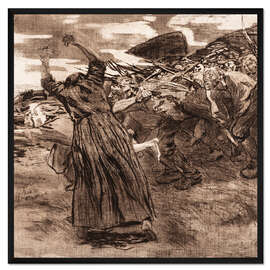 Gerahmter Kunstdruck Losbrach