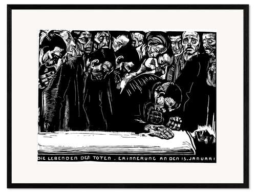 Innrammet kunsttrykk Commemorative sheet for Karl Liebknecht
