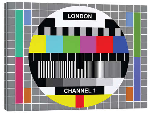 Tableau sur toile London TV channel 1