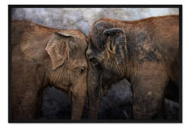 Gerahmter Kunstdruck Hallo Liebling