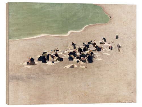 Wood print washerwomen