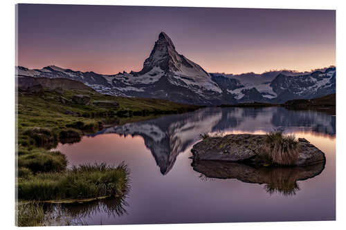 Acrylic print Sunset at Matterhorn