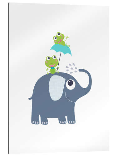 Gallery print Frogs and elephant