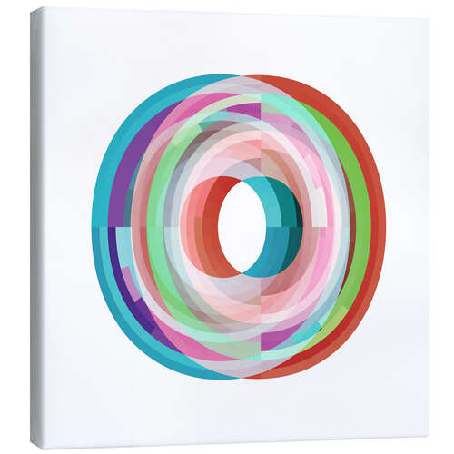 Canvas print symphony in white