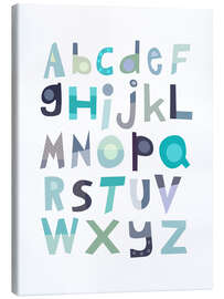 Canvas print  Blue alphabet - Jaysanstudio