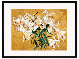 Gerahmter Kunstdruck Lilien