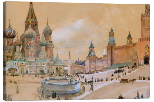 Canvas-taulu Moscow (Kremlin and St. Basil's Cathedral)